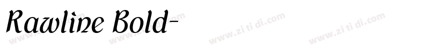Rawline Bold字体转换 Rawline Bold字体转换